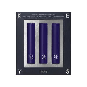 Keys Soulcare Soulful Kiss Tinted Lip Balm Set Moisturizes Sheer Color (3 PACK)